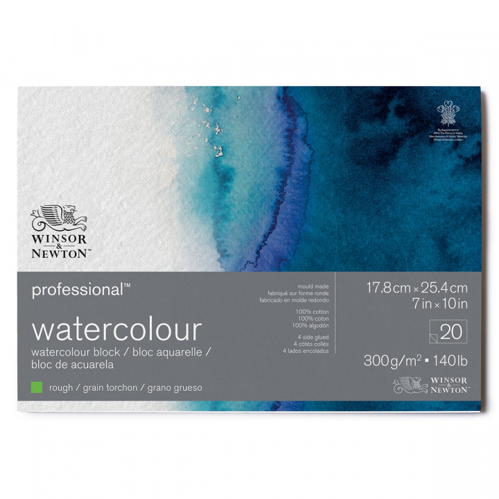 Professional Watercolour Pad Rough 18x26 cm 300g in the group Paper & Pads / Artist Pads & Paper / Watercolour Pads at Pen Store (128690)