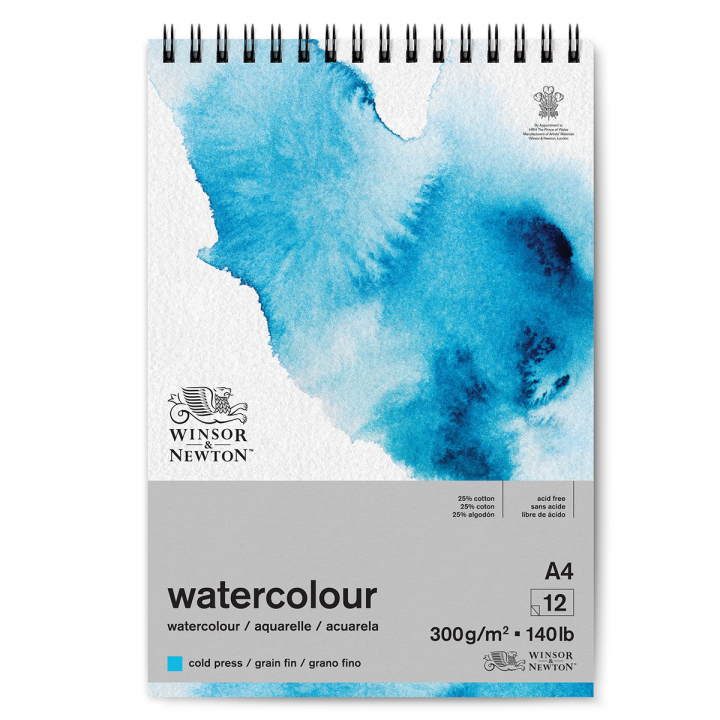 Watercolour Pad Spiral A4 300g in the group Paper & Pads / Artist Pads & Paper / Watercolour Pads at Pen Store (128699)