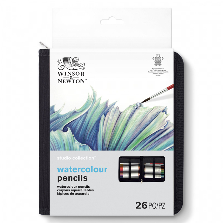 Studio Collection Watercolour Pencils Wallet Set of 26 in the group Pens / Artist Pens / Watercolour Pencils at Pen Store (128775)