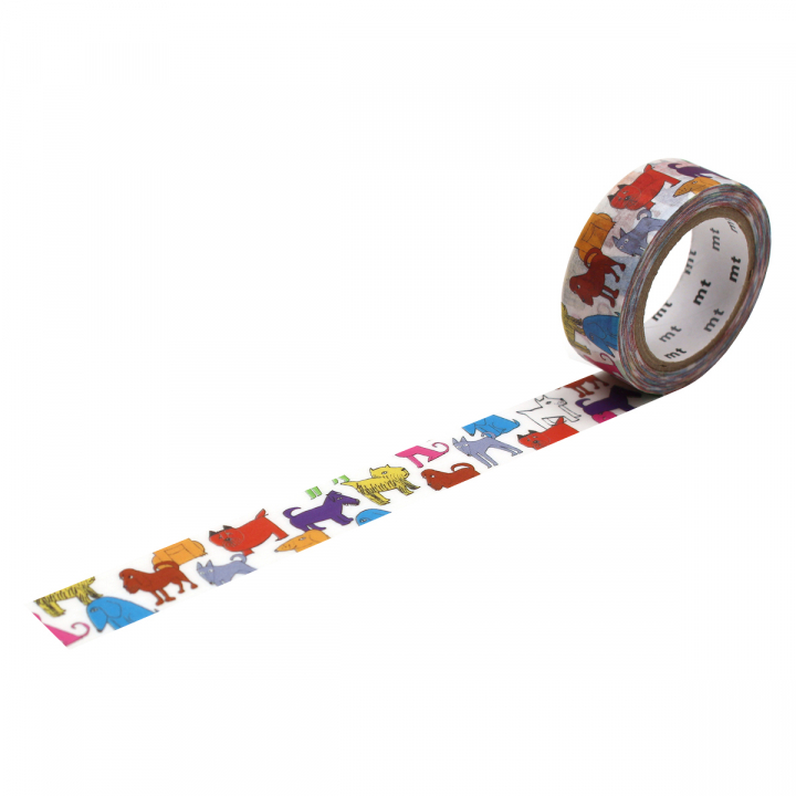 Washi-tape Lisa Larson Colourful Dog x MT in the group Hobby & Creativity / Hobby Accessories / Washi Tape at Pen Store (128844)