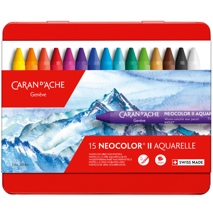 Neocolor II Aquarelle 15-set in the group Art Supplies / Crayons & Graphite / Pastel Crayons at Pen Store (128898)