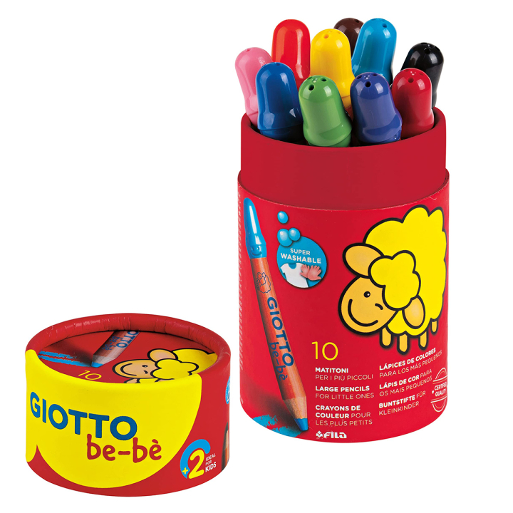 Be-bè Super Large Pencil Set of 10 in the group Kids / Kids' Pens / Colouring Pencils for Kids at Pen Store (129307)