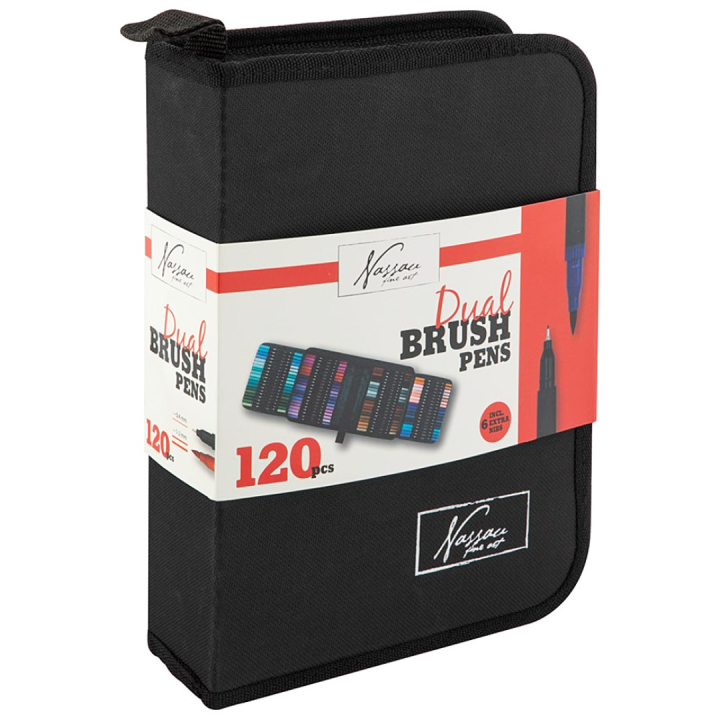 Brush Marker Dual 120-set + Wallet in the group Pens / Artist Pens / Brush Pens at Pen Store (129353)