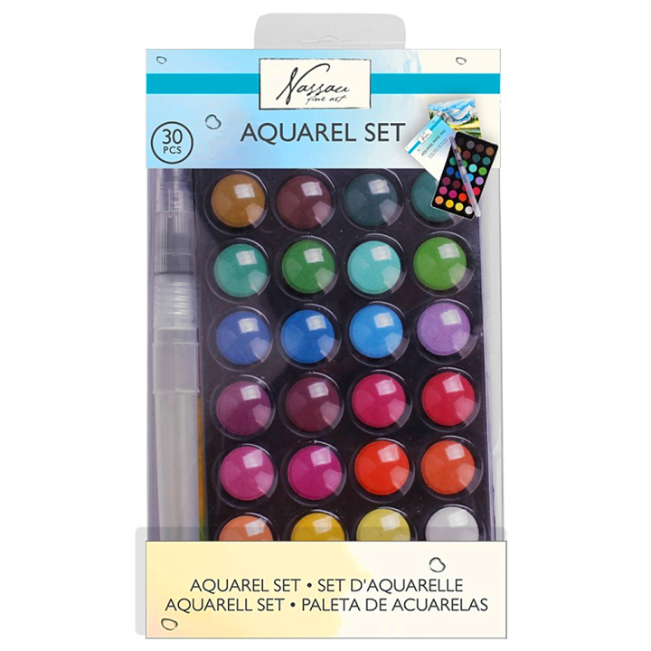 Aquarel 28-set + accessories in the group Art Supplies / Artist colours / Watercolour Paint at Pen Store (129361)