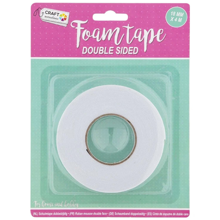 Foam tape Double-adhesive 18mm in the group Hobby & Creativity / Hobby Accessories / Tape / Double-sided tape at Pen Store (129400)