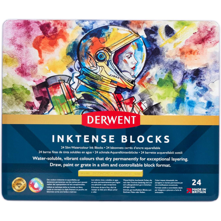 Inktense Blocks Set of 24 in the group Pens / Artist Pens / Watercolour Pencils at Pen Store (129545)