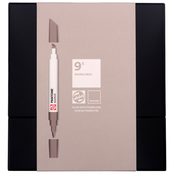 Marker Set of 9 Warm Gray in the group Pens / Artist Pens / Illustration Markers at Pen Store (130491)