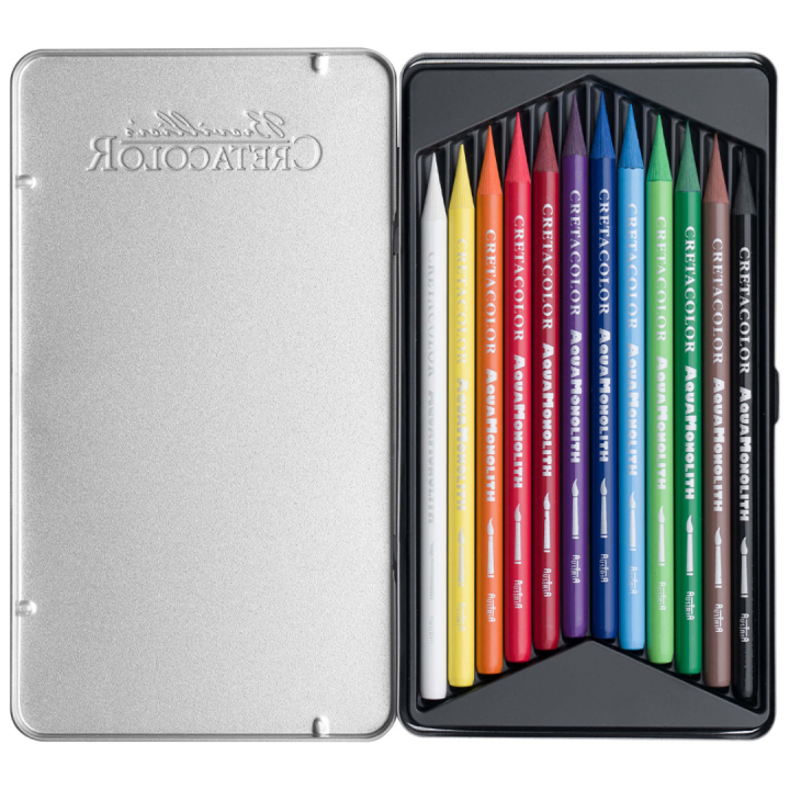 Aqua Monolith Aquarelle Set of 12 in the group Pens / Artist Pens / Watercolour Pencils at Pen Store (130577)