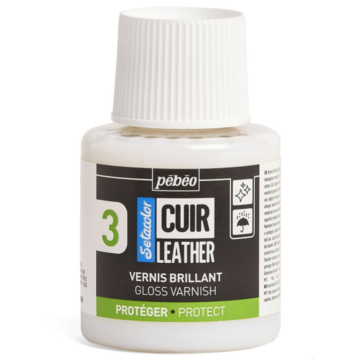 Setacolor Cuir Leather Gloss Varnish 110ml in the group Hobby & Creativity / Paint / Leather Paint at Pen Store (130867)