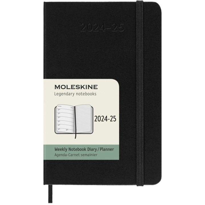 Diary 18M WeekNote Hard Cover Pocket Black in the group Paper & Pads / Planners / 18-Month Planners at Pen Store (130882)