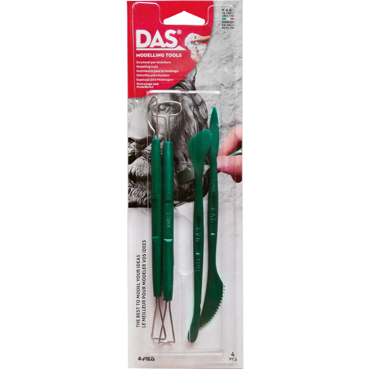 Modelling Tools Professional 4-set in the group Hobby & Creativity / Create / Modelling Clay / Tools/accessories for clay at Pen Store (131483)