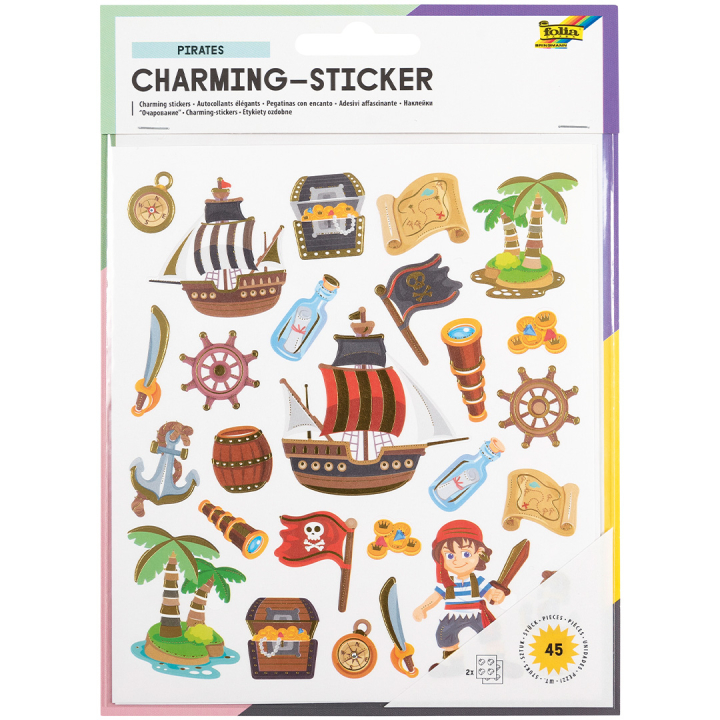 Stickers Pirates 2 Sheets in the group Kids / Fun and learning / Stickers at Pen Store (131546)