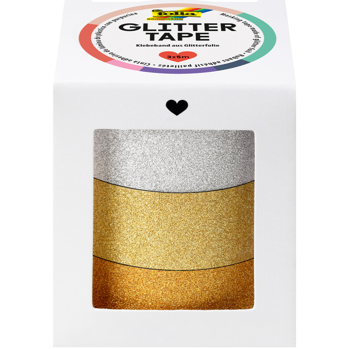 Glitter-Tape Gold 3-pack  in the group Hobby & Creativity / Hobby Accessories / Tape at Pen Store (131601)