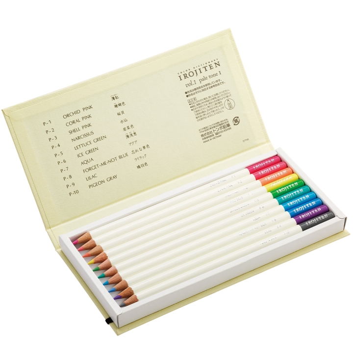 Pencil Irojiten set Pale Tone in the group Pens / Artist Pens / Coloured Pencils at Pen Store (131692)