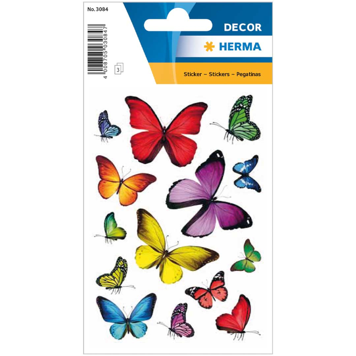 Stickers Butterflies 3 sheets in the group Kids / Fun and learning / Stickers at Pen Store (131880)