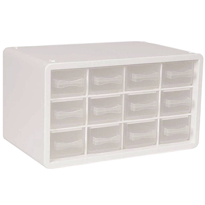 Storage organiser with 12 compartments Off-White in the group Hobby & Creativity / Organize / Storage at Pen Store (131956)
