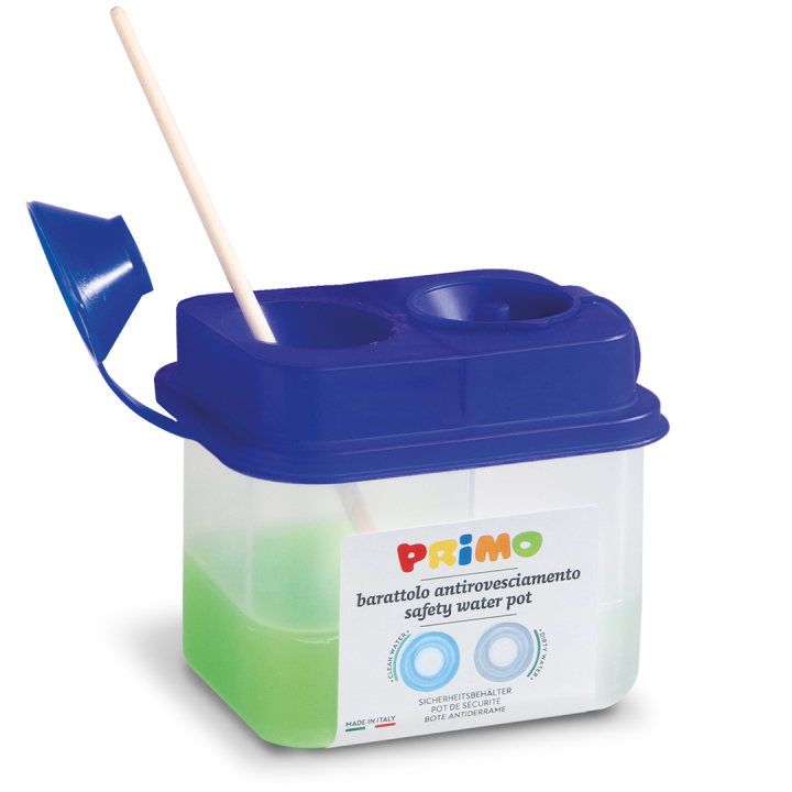 Safety pot with 2 sections in the group Kids / Kids' Paint & Crafts / Kids' Watercolour Paint at Pen Store (132190)