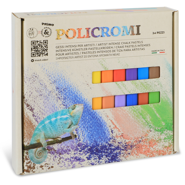Policromi Soft pastel chalks 24-set in the group Art Supplies / Crayons & Graphite / Pastel Crayons at Pen Store (132227)