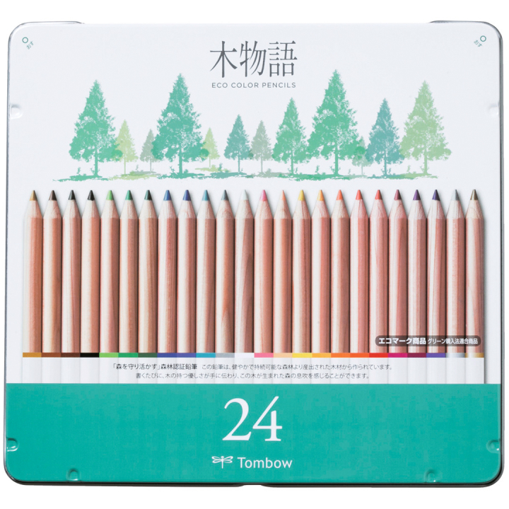 Ki-Monogatari Eco Coloured Pencils Set of 24 in the group Pens / Artist Pens / Coloured Pencils at Pen Store (132716)