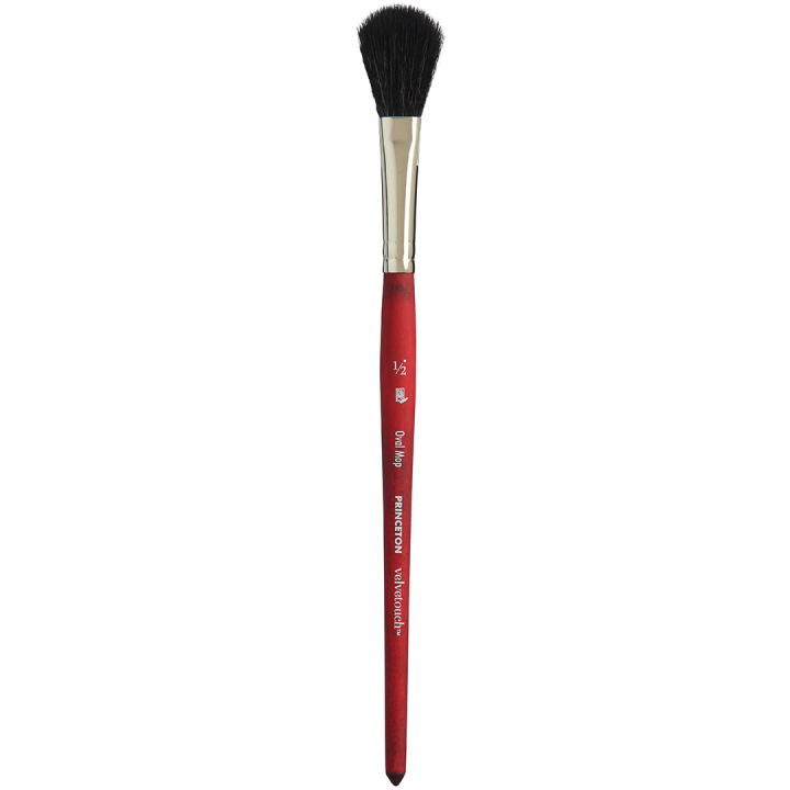 Velvetouch Synthetic Brush short handle Oval Mop St 1/2 in the group Art Supplies / Brushes / Acrylic Brushes at Pen Store (132843)