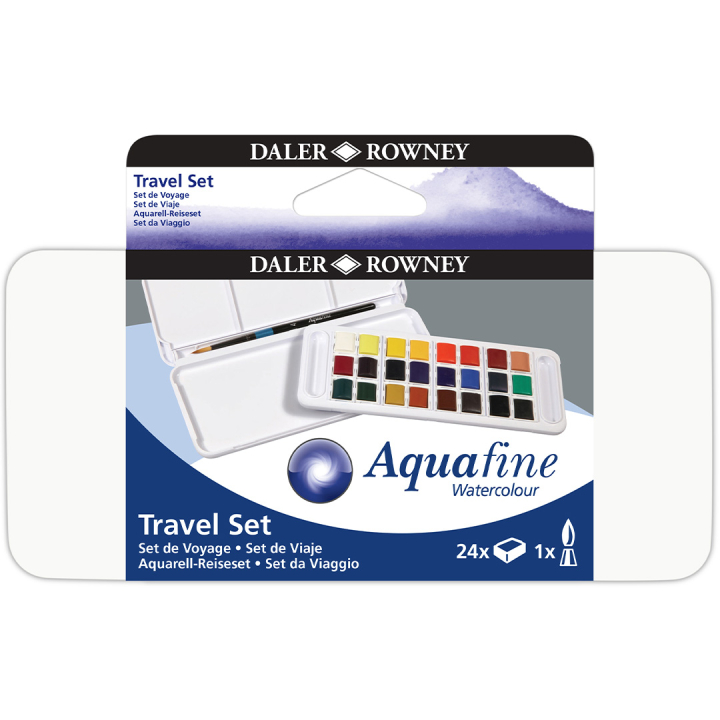 Watercolour Travel set 24  ½ -Half pans  in the group Art Supplies / Artist colours / Watercolour Paint at Pen Store (132939)