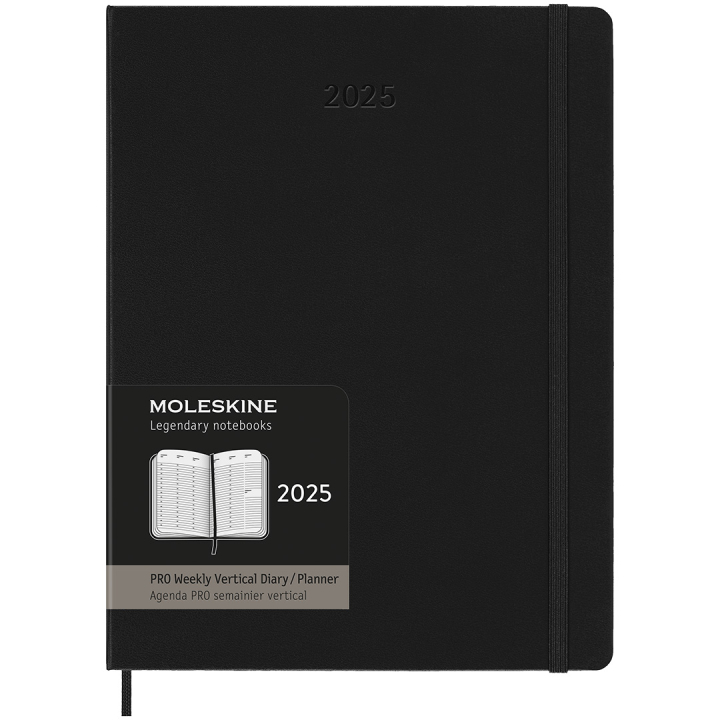 12M Calendar 2025 Weekly PRO XL Black in the group Paper & Pads / Planners / 12-Month Planners at Pen Store (133781)