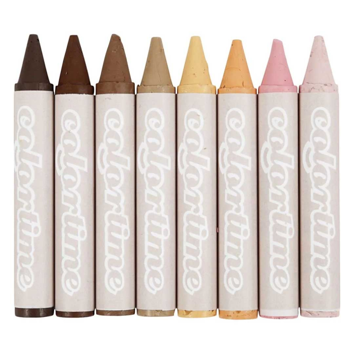 Skin coloured wax crayons Pack of 8 in the group Kids / Kids' Pens / Crayons for Kids at Pen Store (133822)