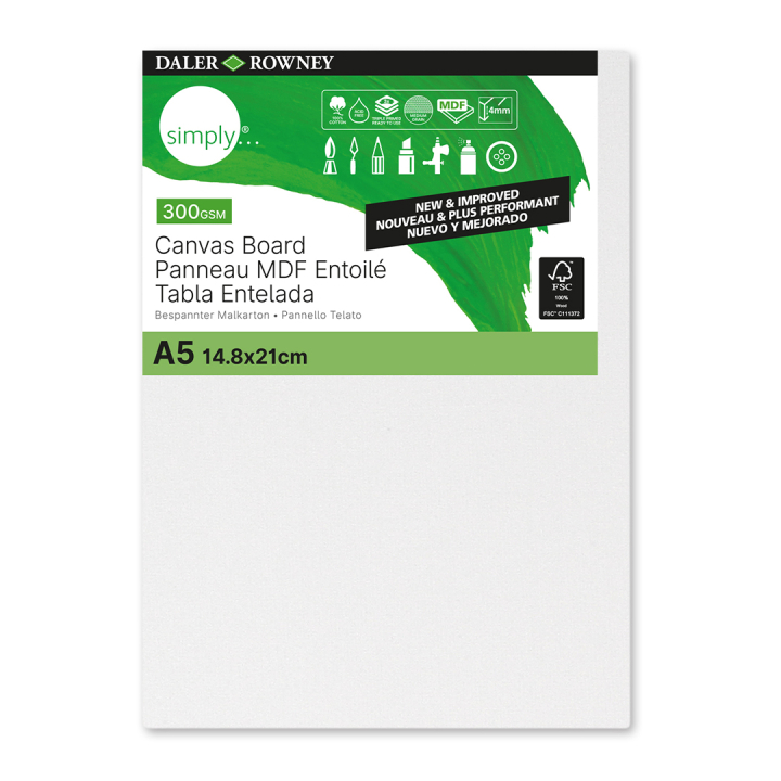 Canvas board Cotton A5 in the group Art Supplies / Studio / Canvas Panels at Pen Store (133832)