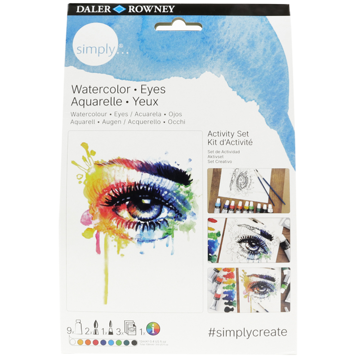 Simply Painting eyes with watercolours step-by-step in the group Art Supplies / Artist colours / Watercolour Paint at Pen Store (133868)