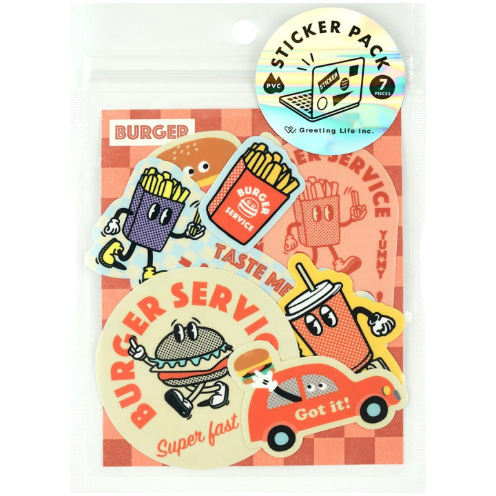 Hako Sticker pack Burgers in the group Hobby & Creativity / Create / Stickers at Pen Store (134457)