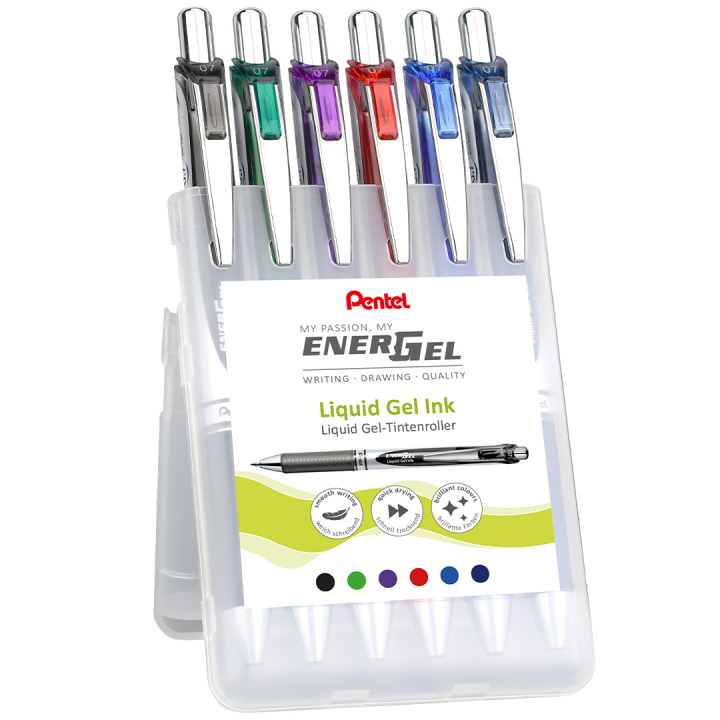 EnerGel BL77  Rollerball 07 6-set  in the group Pens / Writing / Ballpoints at Pen Store (134573)