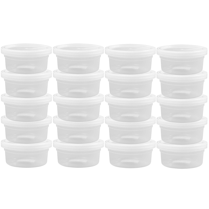 Plastic jar with lid 125ml 20-pack in the group Art Supplies / Art Accessories / Tools & Accessories at Pen Store (134604)