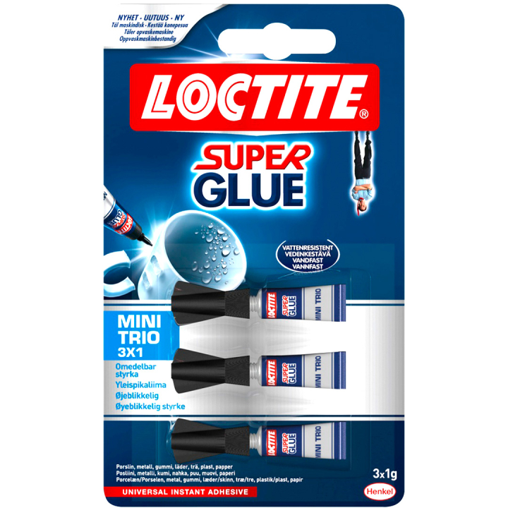 Quick Glue Mini Trio Universal 3x1g in the group Hobby & Creativity / Hobby Accessories / Glue at Pen Store (134623)