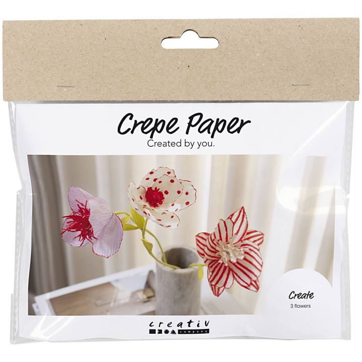 DIY-kit Crepe Paper Flowers Set 2 in the group Hobby & Creativity / Create / Crafts & DIY at Pen Store (134723)