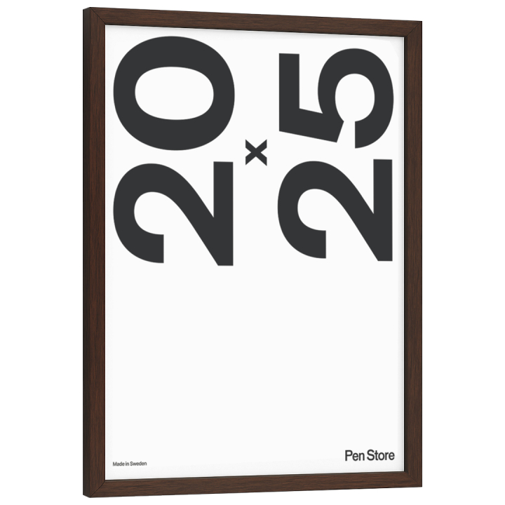 Wooden Frame Walnut Finish 20x25 cm in the group Hobby & Creativity / Organize / Frames / Walnut-coloured frames at Pen Store (135069)