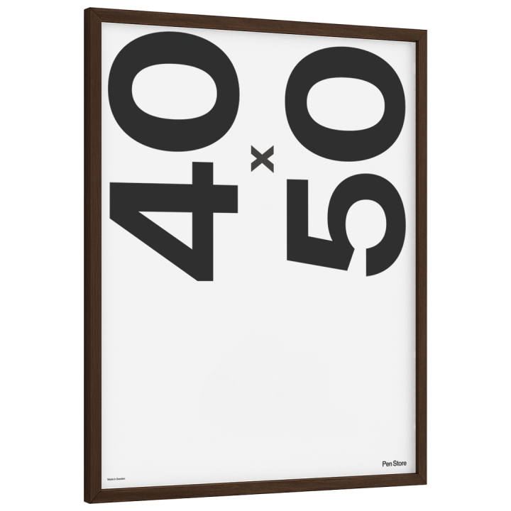 Wooden Frame Walnut Finish 40x50 cm in the group Hobby & Creativity / Organize / Frames / Walnut-coloured frames at Pen Store (135074)