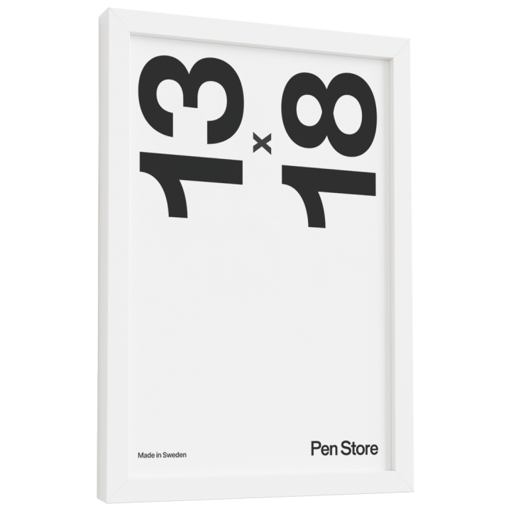 White Wooden Frame 13x18 cm in the group Hobby & Creativity / Organize / Frames / White frames at Pen Store (135090)