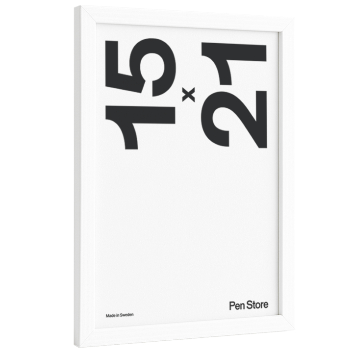 White Wooden Frame 15x21 cm in the group Hobby & Creativity / Organize / Frames / White frames at Pen Store (135091)