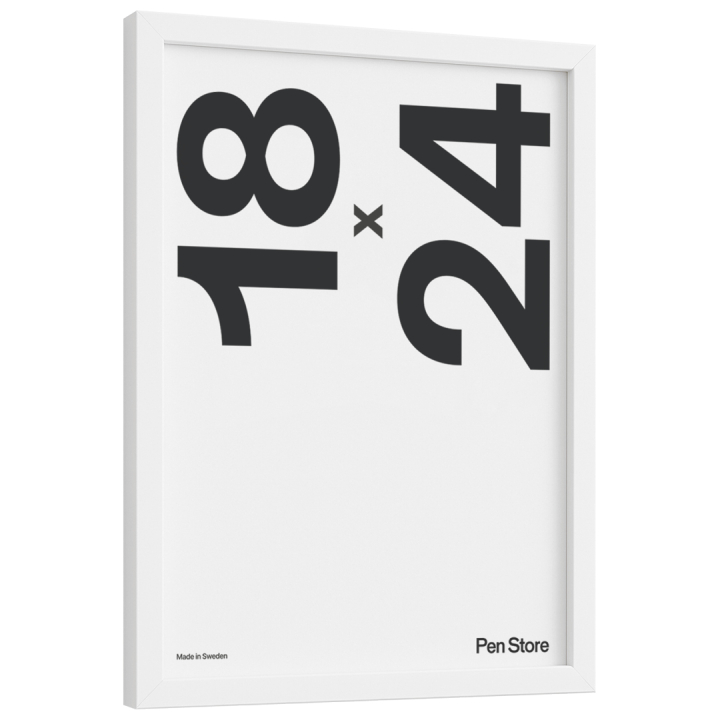White Wooden Frame 18x24 cm in the group Hobby & Creativity / Organize / Frames / White frames at Pen Store (135092)