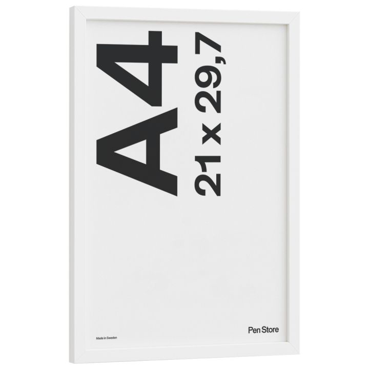 White Wooden Frame 21x29,7 cm A4 in the group Hobby & Creativity / Organize / Frames / White frames at Pen Store (135094)