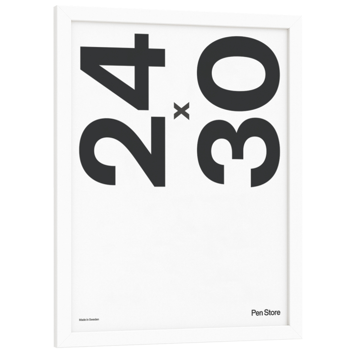 White Wooden Frame 24x30 cm in the group Hobby & Creativity / Organize / Frames / White frames at Pen Store (135095)