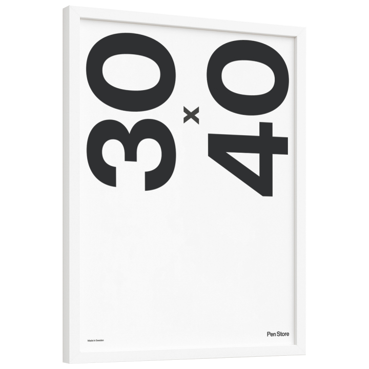 White Wooden Frame 30x40 cm in the group Hobby & Creativity / Organize / Frames / White frames at Pen Store (135096)