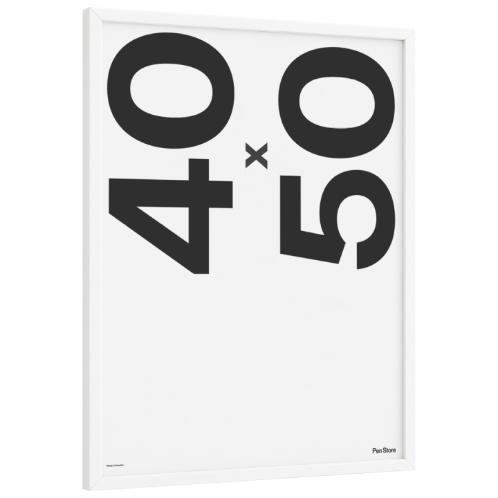 White Wooden Frame 40x50 cm in the group Hobby & Creativity / Organize / Frames / White frames at Pen Store (135098)