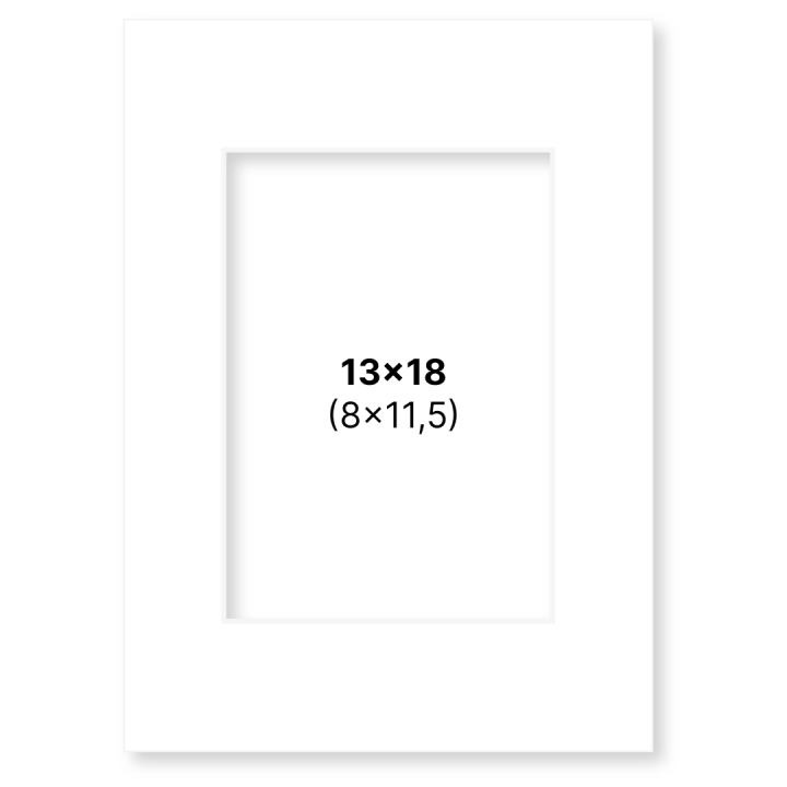 Passepartout White 13x18 cm in the group Hobby & Creativity / Organize / Frames / Matboards at Pen Store (135102)