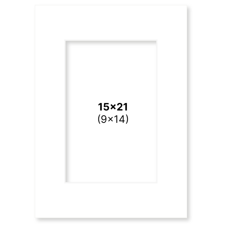 Passepartout White 15x21 cm in the group Hobby & Creativity / Organize / Frames / Matboards at Pen Store (135103)