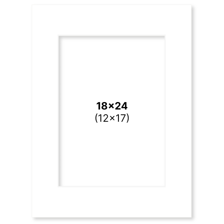 Passepartout White 18x24 cm in the group Hobby & Creativity / Organize / Frames / Matboards at Pen Store (135104)