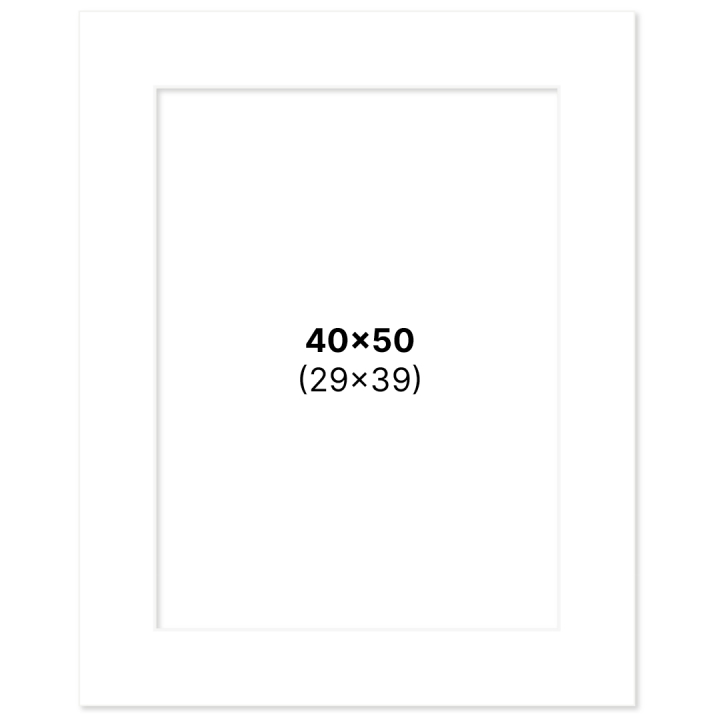 Passepartout White 40x50 cm in the group Hobby & Creativity / Organize / Frames / Matboards at Pen Store (135110)