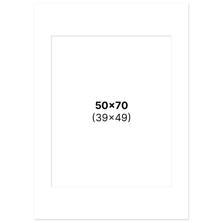 Passepartout White 50x70 cm in the group Hobby & Creativity / Organize / Frames / Matboards at Pen Store (135112)