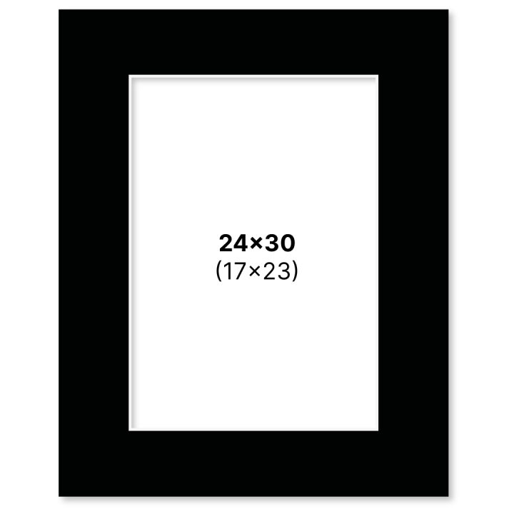 Passepartout Black 24x30 cm in the group Hobby & Creativity / Organize / Frames / Matboards at Pen Store (135119)