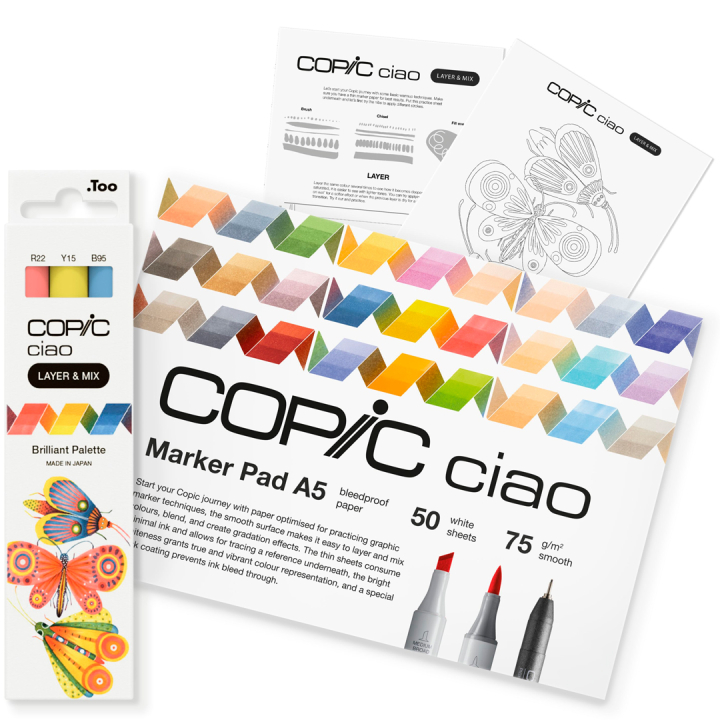 Ciao Layer & Mix 2D Starter Set Brilliant in the group Pens / Artist Pens / Illustration Markers at Pen Store (135134)